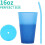 Reusable Plastic Tumblers with Lids and Straws 7-Piece Set 2