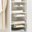 Roofei under-shelf wire storage basket white 14.2 x 9.8 x 8