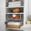 Roofei under-shelf wire storage basket white 14.2 x 9.8 x 7