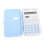 Mini portable calculator with color flip and time display 1