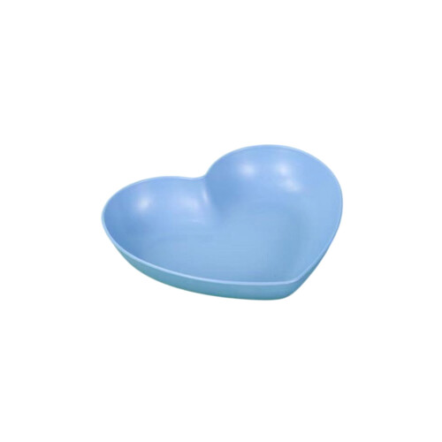 Heart Shaped Ceramic Plate Pink Red 8.5 Inch 1