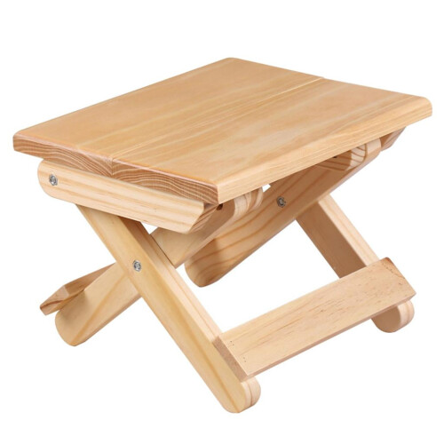 Folding Wooden Step Stool Waterproof for Adults and Kids 1