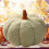 HBASD pumpkin throw pillow 3D Halloween decor green 28 cm 2