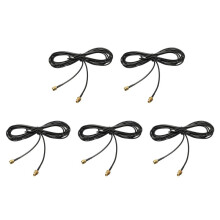 5pz 3 Metri Cavo di Prolunga Fi Connettori Antenna Rp Sma - Router Wifi Femmina Rp Sma