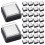 Empty Ink Pad Black Foam Thumbprint Stamp Pad 30PCS 1