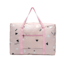 Pink Foldable Travel Duffel Bag 40L