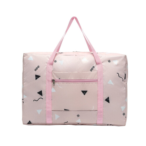 Pink Foldable Travel Duffel Bag 40L