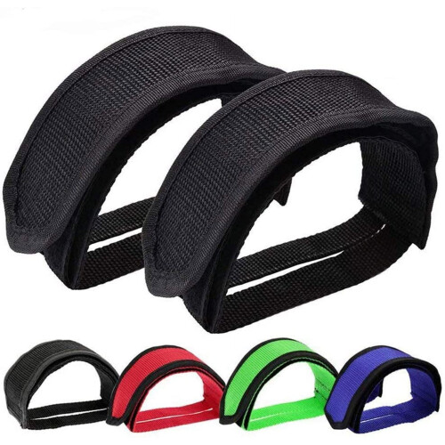 Bicycle pedal straps toe clips 1 pair