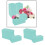 Oasis floral foam brick rectangular 6 pack 8