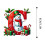 Christmas Snowman Ornament with Initial Letter, Red, 26 pcs 1