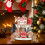 Wooden Gingerbread Man Decor Set Rustic 12pcs 1