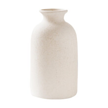 Kerámia váza, skandináv dekoratív virágváza asztaldíszekbe, konyhába, irodába, partidekorációba, 14,5x8 cm, fekete pöttyös