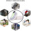 Waterproof Reusable Rain Shoe Covers with Zipper 1 Pair 7