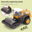 Car Model Kit for Boys 3-6 Years Yellow Road Roller 5