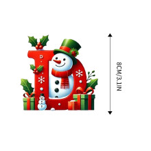 Snowman Ornament Red Personalized Christmas Tree Decor 26