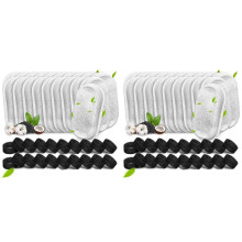 80PCS Cat Water Fountain Filters for 67oz/2L and 108/3.2L Stainless Steel Pet Fountain Cat Replacement Filters Sponges