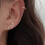 Spiral Screw Back Stud Earrings Minimalist Climber 2