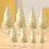 Miniature Artificial Christmas Trees Beige 8 pcs 5