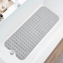 Non-Slip Bath Mat with Drain Holes 39 x 16 Inch