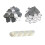 Blank Heart-Shaped Button Badges DIY Supplies 100 pcs 8