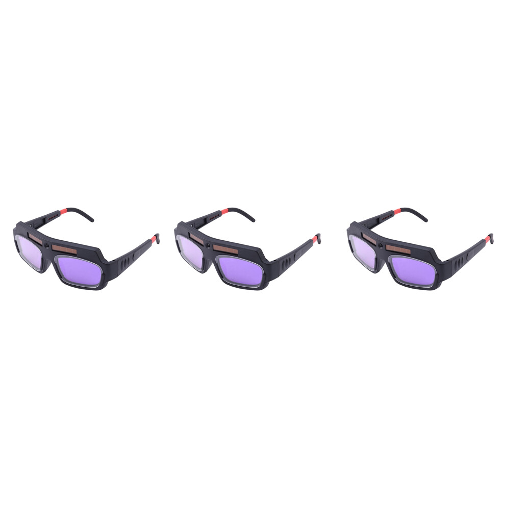 Photos - Safety Equipment 3pc Solar Powered Auto Darkening Welding Mask Helmet Goggles Glasses Arc Anti-shock Lens For Eye Protection