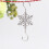 Gold Snowflake S-Shaped Hangers for Christmas Tree 10pcs 2
