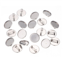 Haust brooch bases safety trays 20 pcs