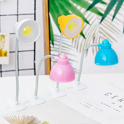 Clip-on LED Reading Light Flexible Desk Lamp with Clamp 2