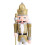 Wooden Christmas Nutcracker Soldier Figure Gold Decor 1 8