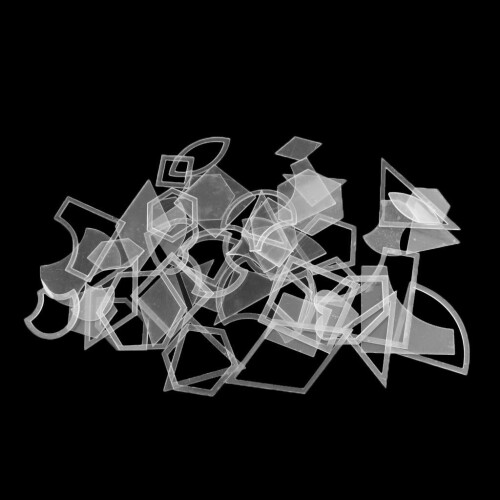 Clear acrylic quilting template set 54 pieces 1