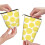 Yellow lemon-sliced pencil pouch for students, telescopic 1