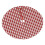 Christmas Tree Skirt Red Houndstooth 48 Inch 2