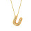 Bubble Letter Necklace Balloon Initial Pendant 1pc 1