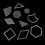Clear acrylic quilting template set 54 pieces 7
