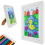 Kyoffiie Kids Art Frame com 12 lápis de cor A4 brancos 1