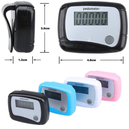 LCD digital pedometer for walking distance and calories 2