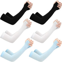 UV Protection Cooling Arm Sleeves UPF 50 6 Pairs