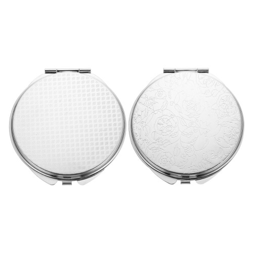 Vintage double-sided compact mirror travel purse