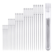 Sharp Stainless Steel Quilting Needles Large Eye 25 PCS