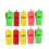 Party Whistle Plastic with Lanyard 10 pcs 1
