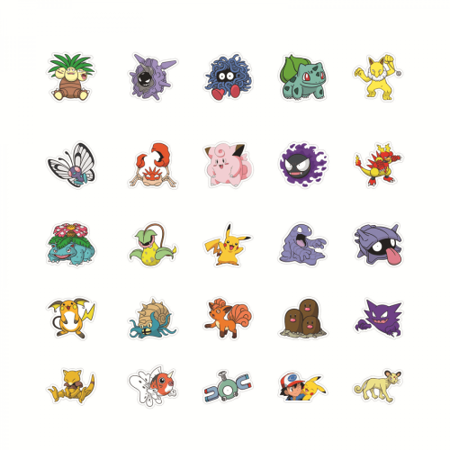 Pokemon vinyl stickers waterproof 100 pcs 1