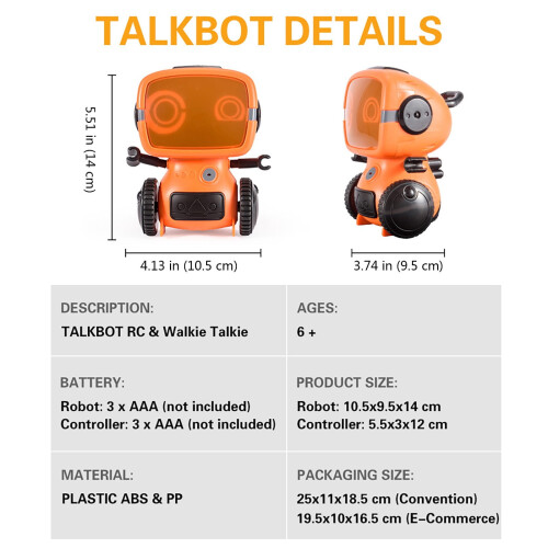 VISALY intelligent robot toy with wireless control and 2