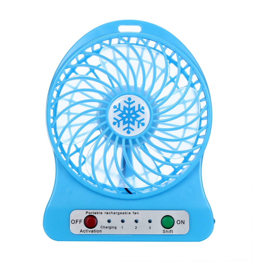Led Desk Fan With Light And Usb Rechargeable Battery 9314556432729