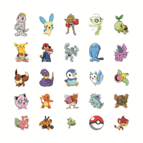 Pokemon vinyl stickers waterproof 100 pcs 2