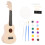Kit de ukulele faça você mesmo de madeira de 21 polegadas 1