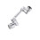 Universal rotating faucet extender with anti-splash filter 1