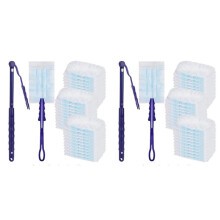 100X Dépoussiéreur Électrostatique Jetable Tête de Brosse en Fibre Plumeau Ménage Nettoyage Ménage Dépoussiéreur