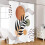 Boho Leaf Shower Curtain 72x84 Inches Waterproof with 12 2
