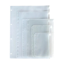 Clear PVC binder pocket for B5 notebook planner 26-hole 1pc