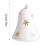 Christmas Bell Pendant 7 cm White Silver Decor 3